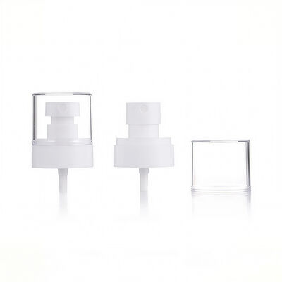 Dispensador de loción de plástico de primera calidad con tapa transparente para productos para el cuidado de la piel, cosméticos y cuidado personal