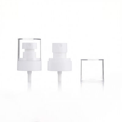 Dispensador de loción de plástico de primera calidad con tapa transparente para productos para el cuidado de la piel, cosméticos y cuidado personal