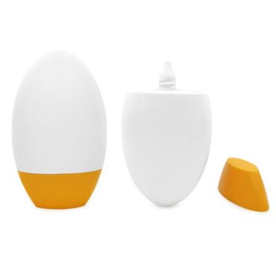 Botella de plástico cosmético a prueba de fugas de colores personalizados de 50 ml para contenedores de protector solar y crema