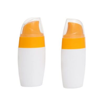 Botella de protector solar a prueba de fugas de 50 ml con colores personalizados para viajes y uso cosmético