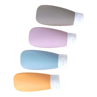 Botella de protector solar a prueba de fugas de 50 ml con colores personalizables para viajes y uso cosmético