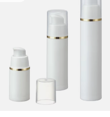 Venta al por mayor de botellas con bomba privada de aire de 15ml, 30ml y 50ml para cuidado de la piel con personalización OEM ODM en PP de calidad alimentaria