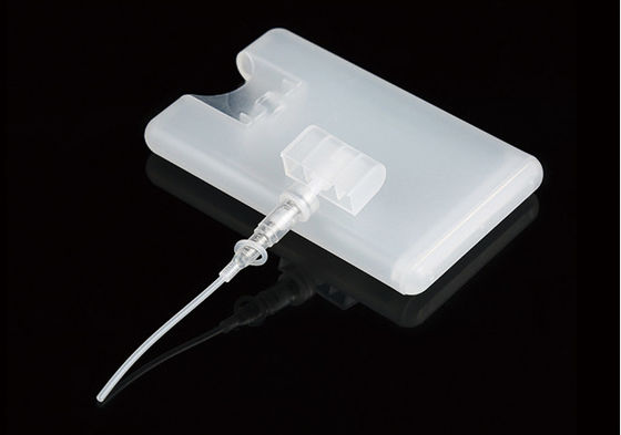 Rociador de bomba de perfume transparente de 20 ml, botella de spray de plástico tipo tarjeta de crédito