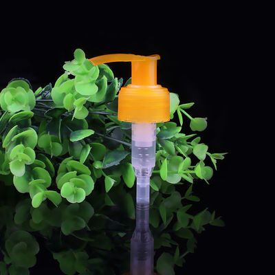 Bomba dispensadora de loción incorporada de color naranja brillante y llamativa para botellas de champú y gel de baño