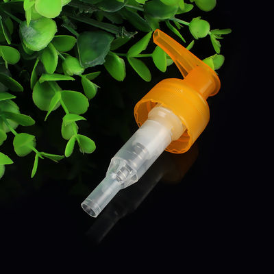 Bomba dispensadora de loción incorporada de color naranja brillante y llamativa para botellas de champú y gel de baño