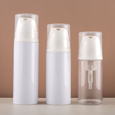 Botella de bomba de espuma PET PP al por mayor 100ml 120ml 150ml con diseño a prueba de fugas para limpiador facial y jabón líquido