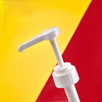 Bombas distribuidoras de jarabe de plástico PP de grado alimenticio al por mayor con dosis grandes 8cc 10cc 30cc en 28mm 33mm 38mm Tamaños