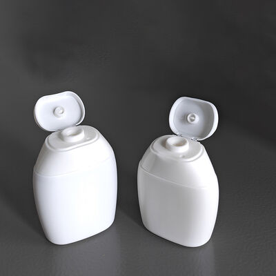 Flip Top Cap Diseño 40ml 60ml HDPE Botella cosmética con formas personalizables para champú y cuidado de la piel