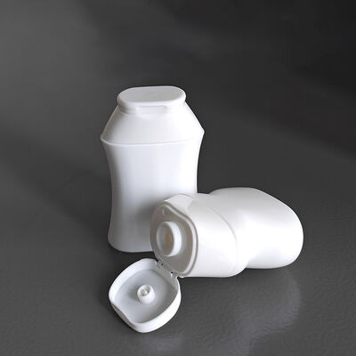 Flip Top Cap Diseño 40ml 60ml HDPE Botella cosmética con formas personalizables para champú y cuidado de la piel