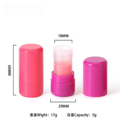 Diseño elegante 5 ml tubo de brillo labial con colores personalizados para una aplicación precisa
