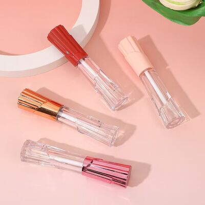 Tubo de brillo de labios de plástico al por mayor de 6 ml - Envase cosmético vacío a prueba de fugas para maquillaje de labios
