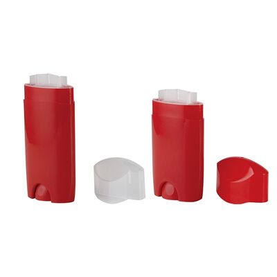 Color personalizado al por mayor 50ml 80ml tubo de desodorante de plástico PP con impresión de pantalla de seda embalaje cosmético vacío