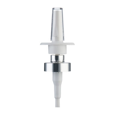 18/410 20/410 28/410 Neve fina bomba de aerosol nasal botella de aerosol de plástico con tapa color personalizado para uso cosmético y farmacéutico