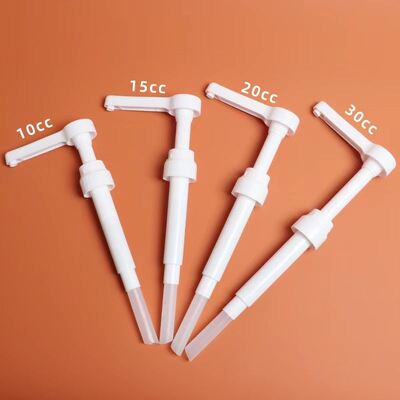 Dispensador de loción de plástico de 10cc 15cc 20cc 30cc para botellas de cosméticos