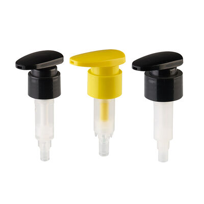 Dispensador de bomba de loción de plástico al por mayor con tamaño de cuello 28/410 y cabeza de bomba bloqueable en colores Pantone personalizados