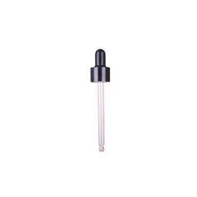 Tapón cuentagotas de material compuesto 18/410 con tapón cuentagotas sin derrames para botellas de aceite esencial