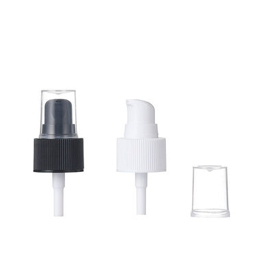 Bomba de crema con tapa de rosca 20/410 24/410 con impresión de logotipo dispensador de crema cosmética para venta al por mayor