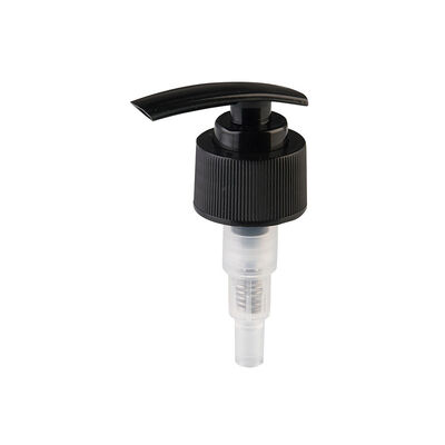 Bomba de loción acanalada blanca de 24 mm 28 mm Bomba de loción de plástico con tapa de rosca Bomba dispensadora de jabón para botellas