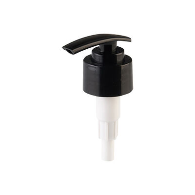 Bomba de loción acanalada blanca de 24 mm 28 mm Bomba de loción de plástico con tapa de rosca Bomba dispensadora de jabón para botellas