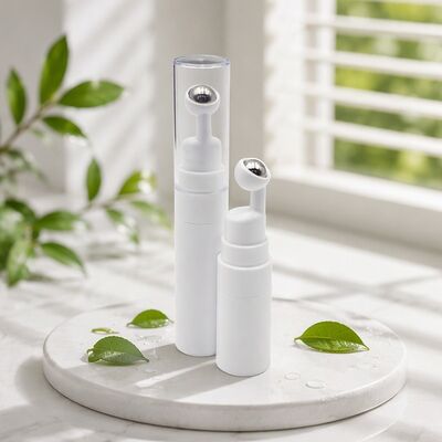 Wholesales 5ml 10ml 15ml Airless Eye Serum Cream Bottle Metal Ball Roll-on Applicator Massage Eye Cream Packaging