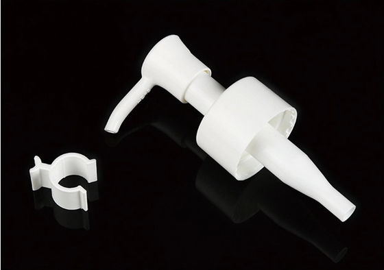 Bomba de loción PP personalizada con clip para cuidado de la piel 24/28mm